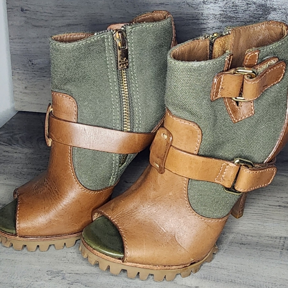 Tory Burch Oreon Open Toe Boot 3" Heel